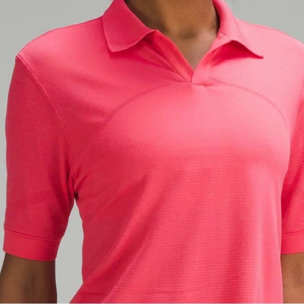 Lululemon Vibrant Pink Polo Shirt